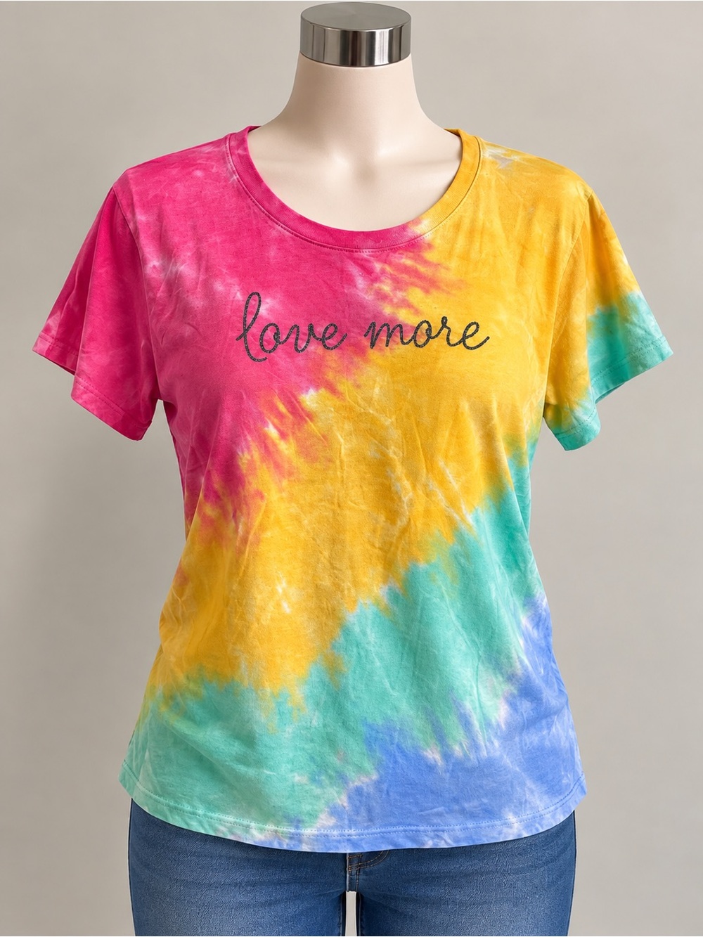 LANE BRYANT “ Love More” Tie Dye Tee size 14-16